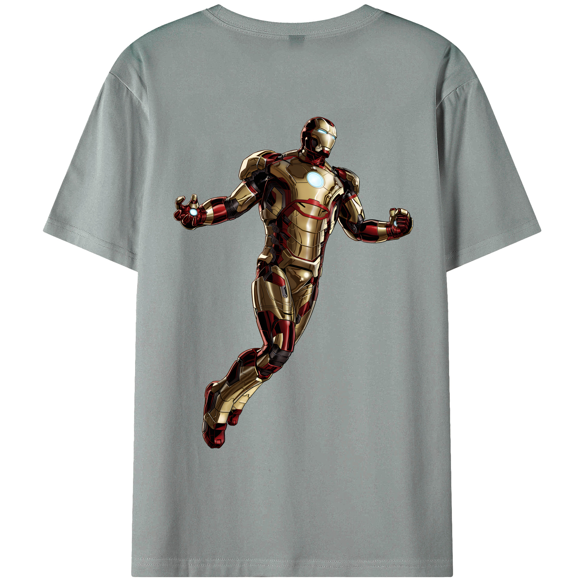（画像用） アベンジャーズ The Avengers 綿100％ メンズ半袖Tシャツ（バックプリント） 通気性